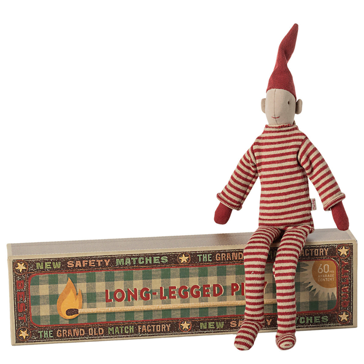 Maileg Long legged pixy in matchbox, Small