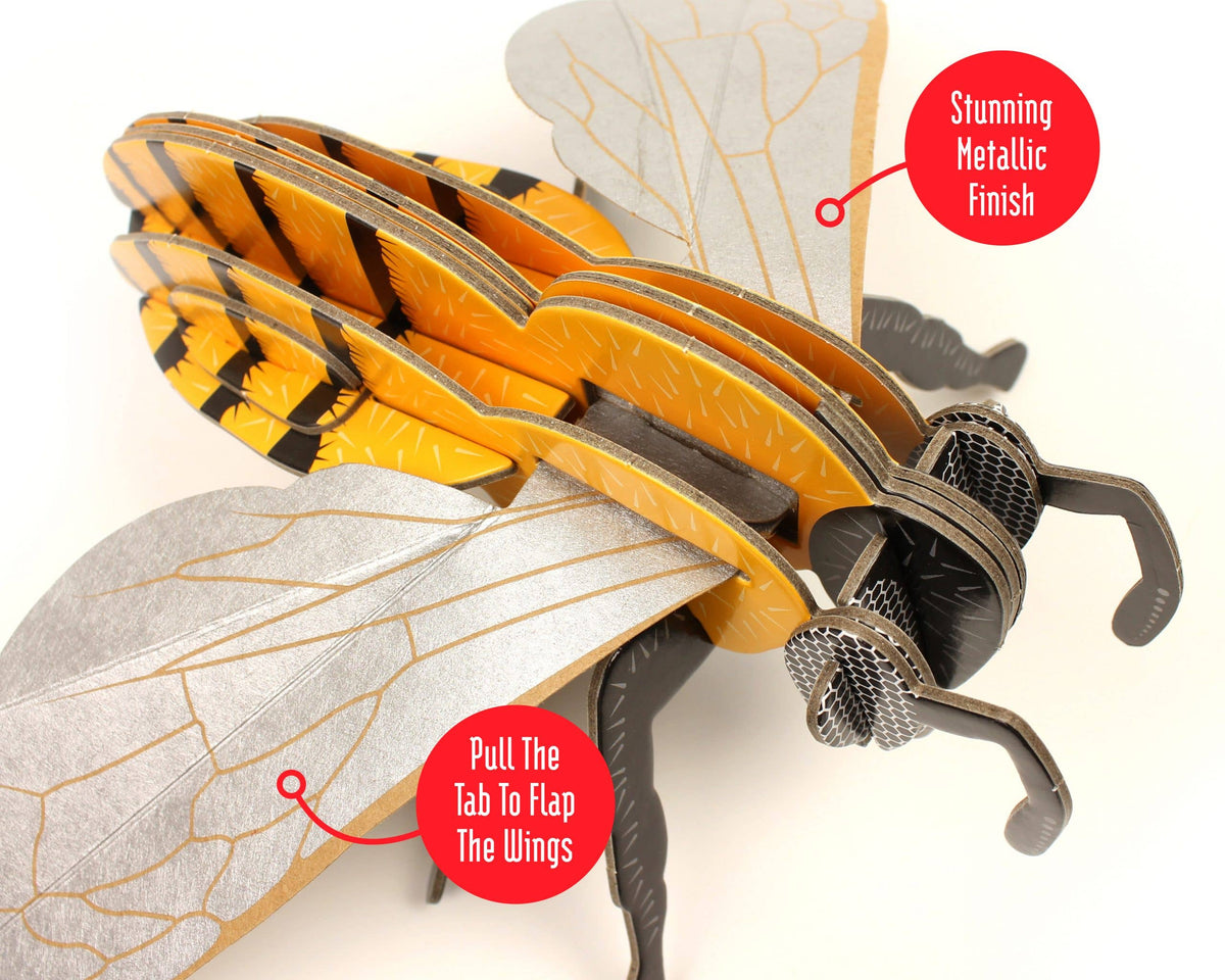 Build Your Own Honey Bee - Eco-Friendly Cardboard Craft Kit
