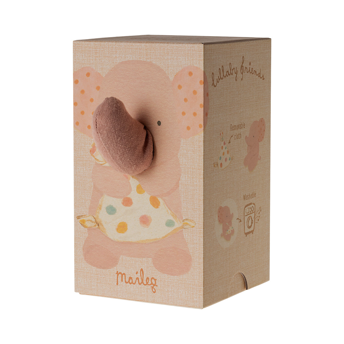 Maileg Lullaby Friends Elephant - Old Rose