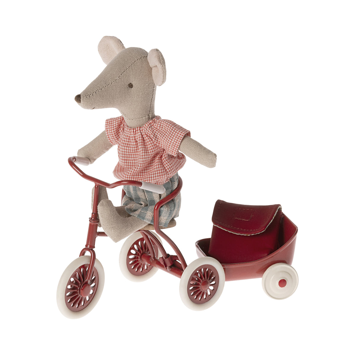 Maileg Tricycle, Mouse - Red