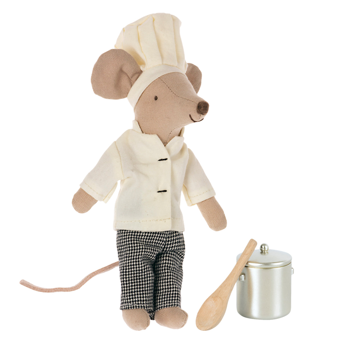 Maileg Big Brother Chef Mouse with Soup Pot and Spoon