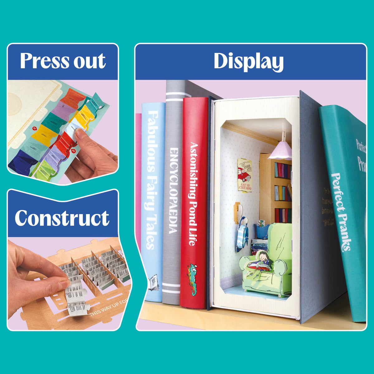 *Wonky* Build Your Own, Roald Dahl 'Matilda' Book Nook