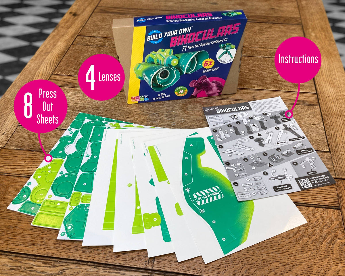Build Your Own Binoculars - Eco-Friendly Cardboard Craft Kit