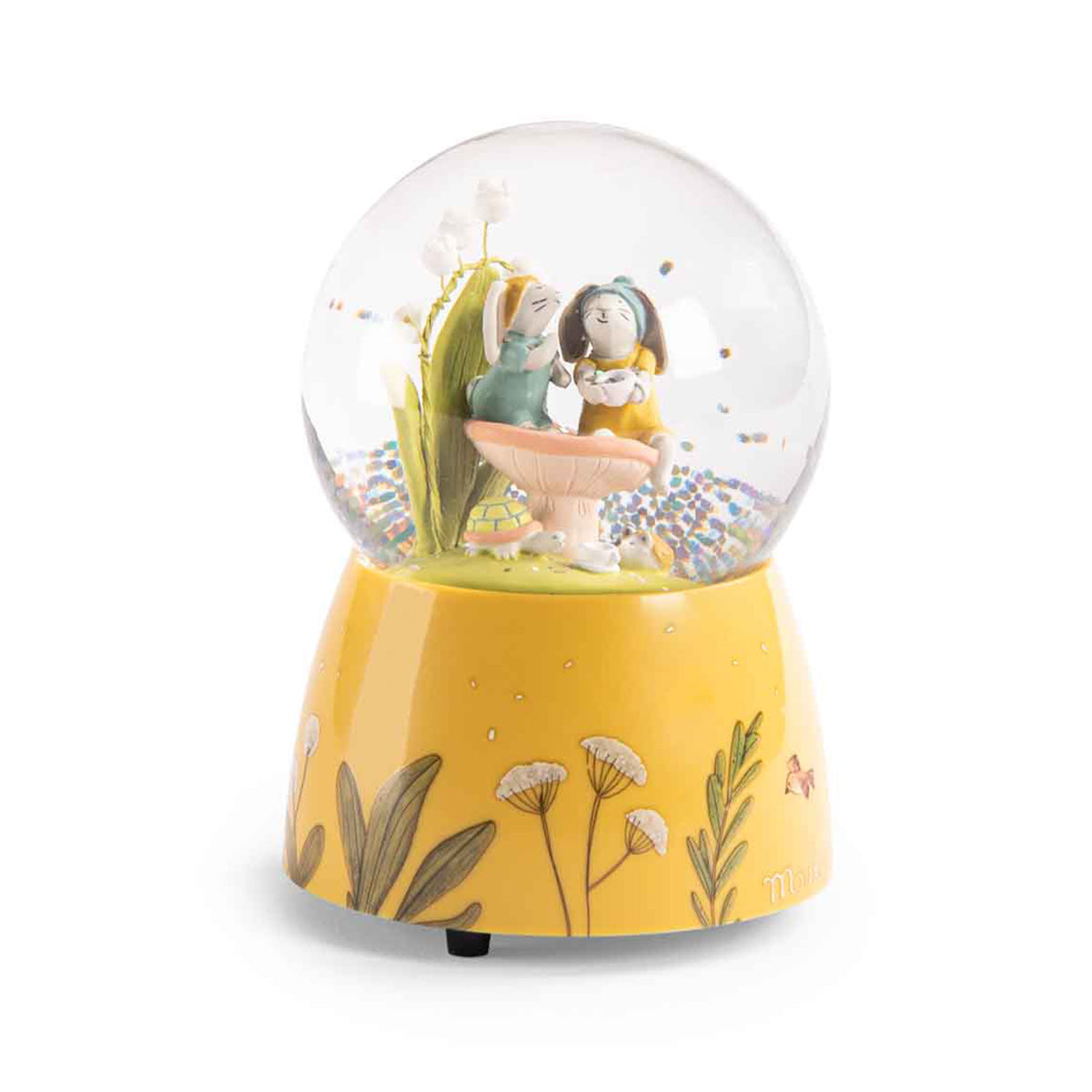 Moulin Roty Musical Snow Globe - Trois Petits Lapin