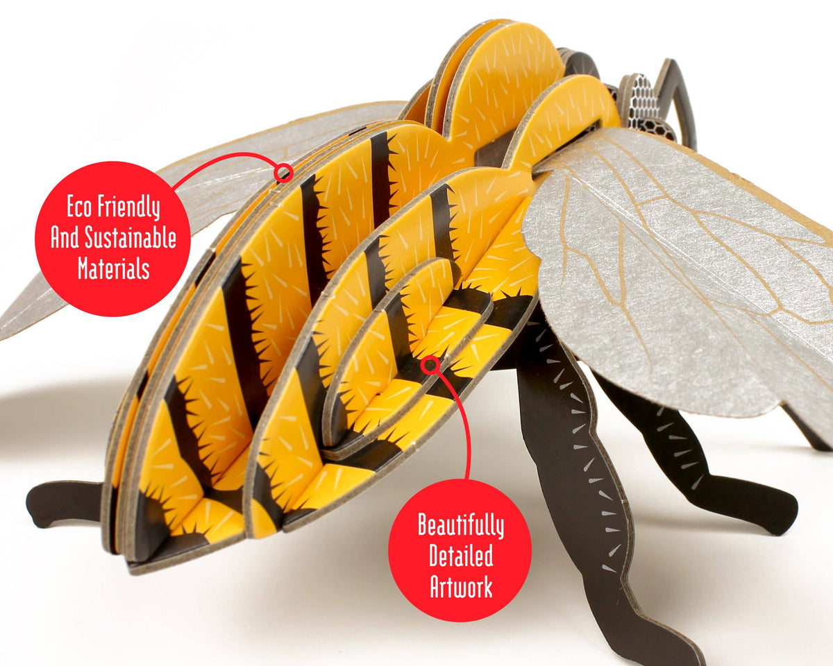 Build Your Own Honey Bee - Eco-Friendly Cardboard Craft Kit