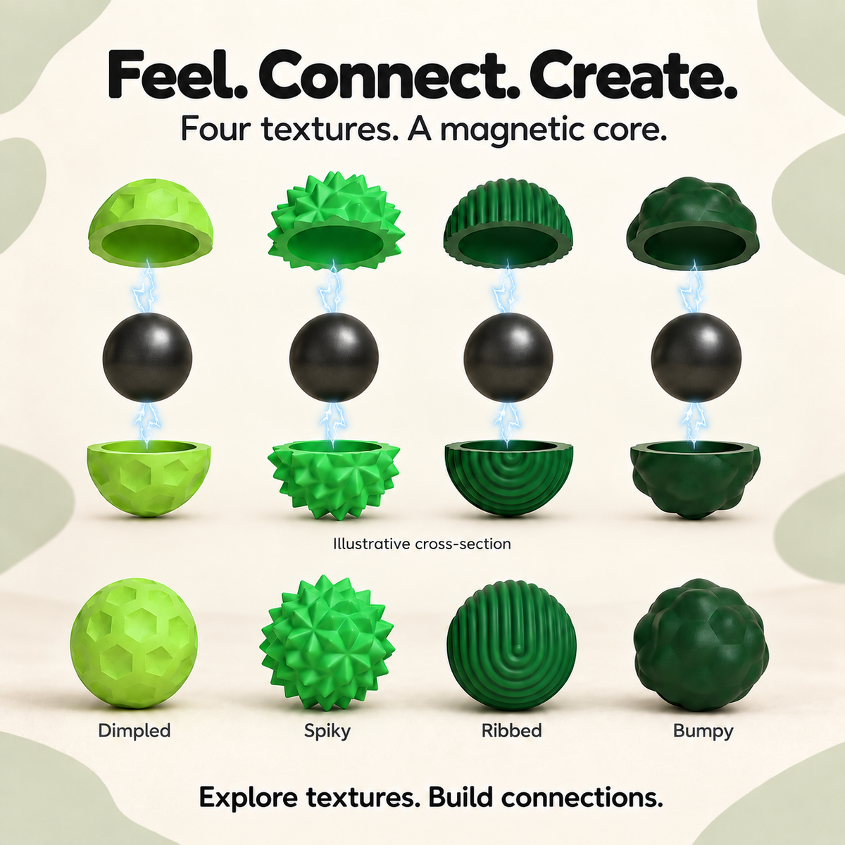 Magnetic Sensory Fidget Balls