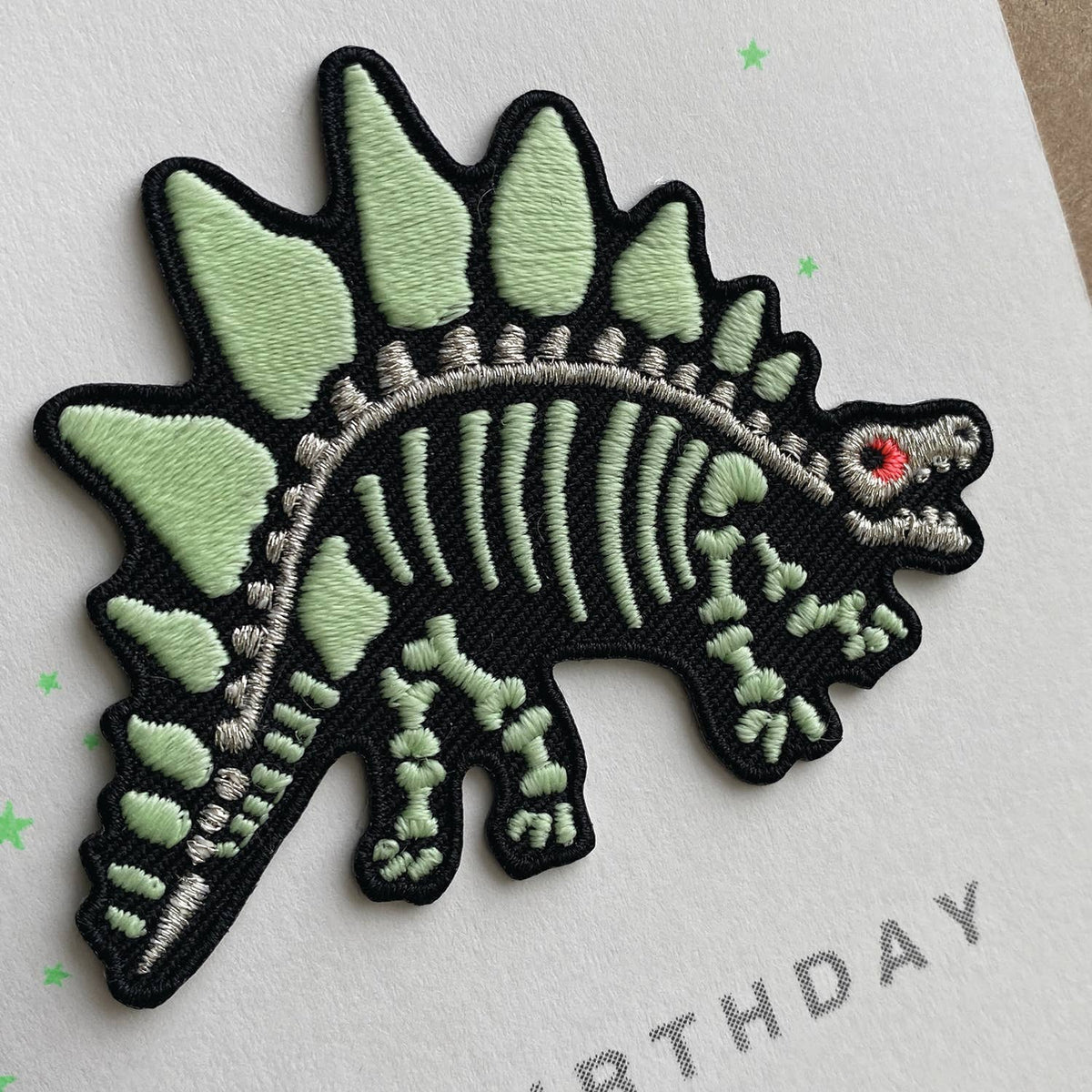 Patch Card - Dinosaur Skeleton