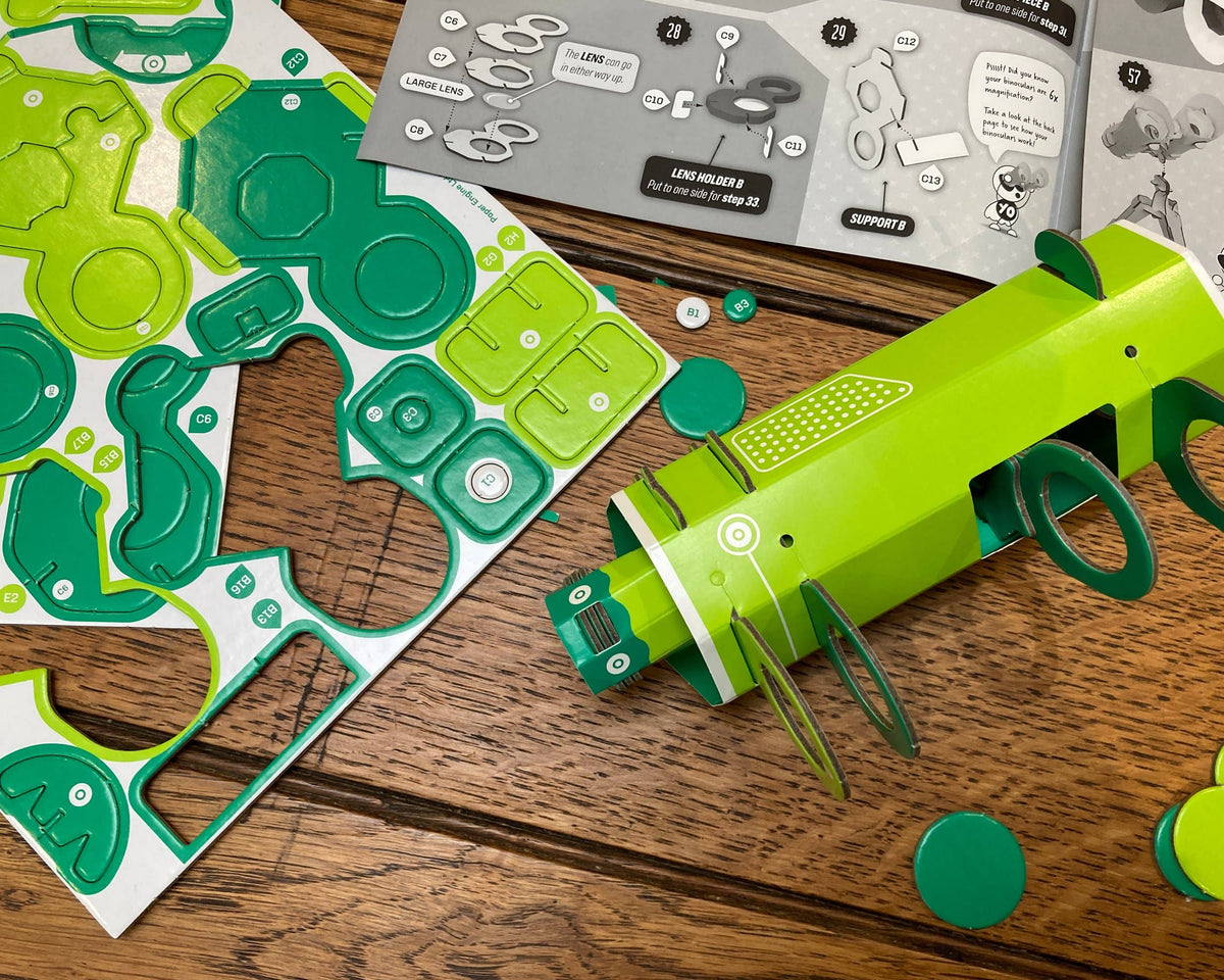Build Your Own Binoculars - Eco-Friendly Cardboard Craft Kit