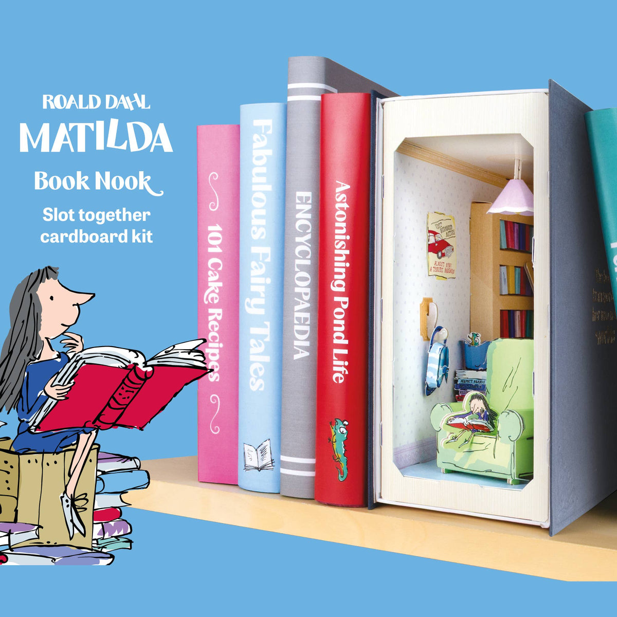 *Wonky* Build Your Own, Roald Dahl 'Matilda' Book Nook