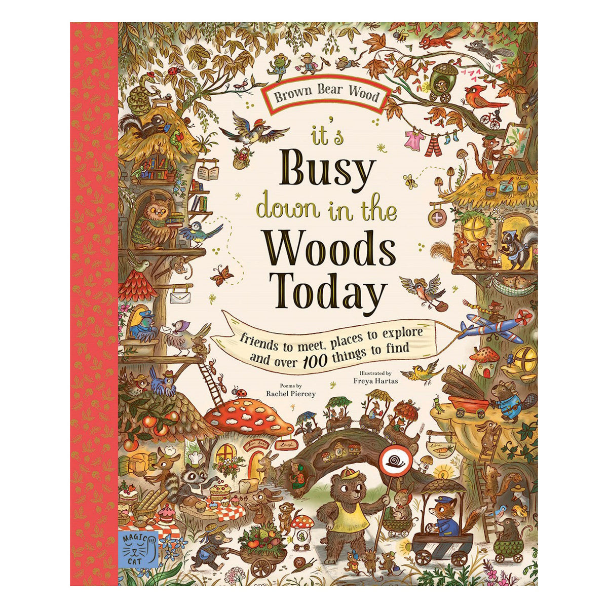 Cover of the children's book "It's Busy Down in the Woods Today" from the Brown Bear Wood series.