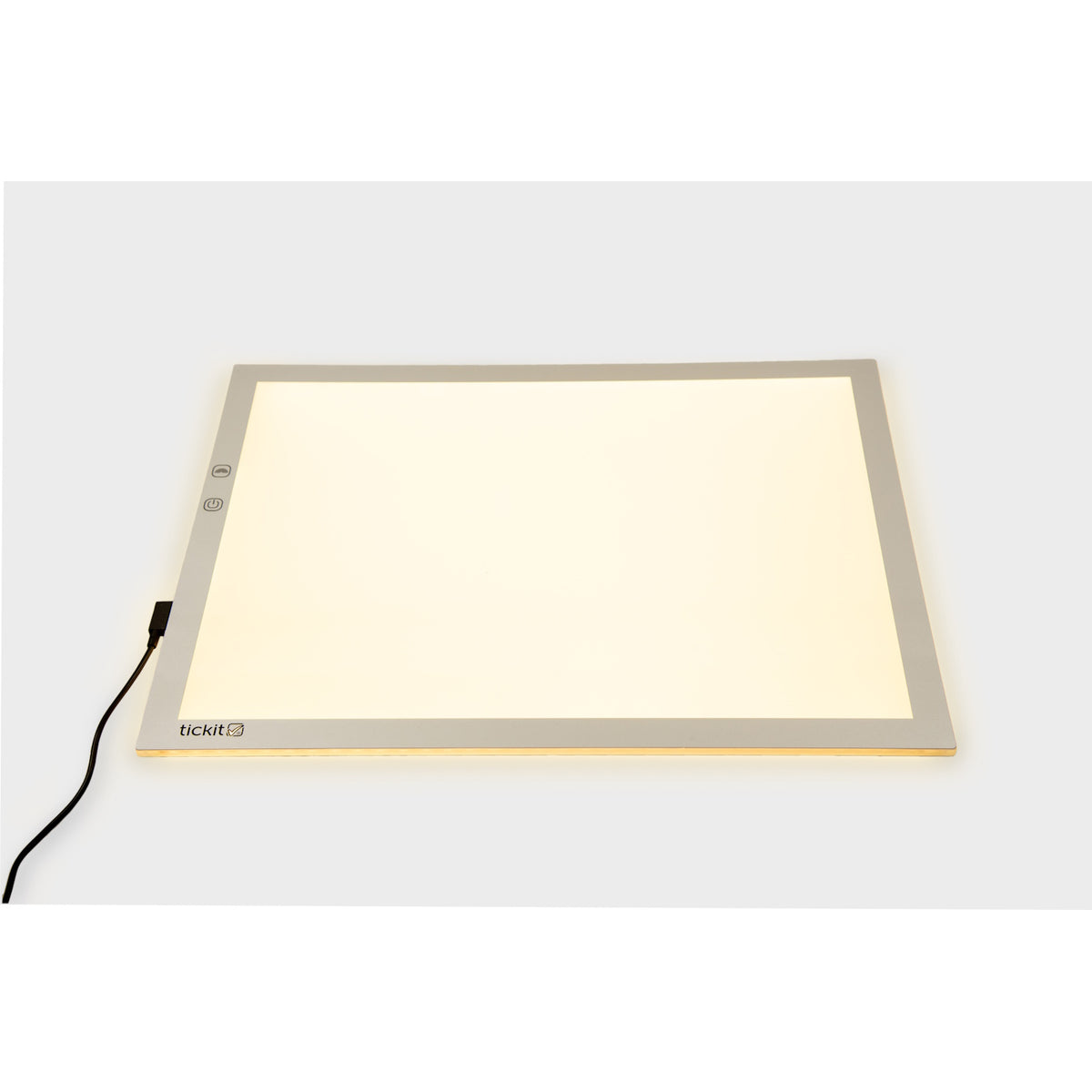 A medium-sized LED panel with adjustable color-changing lights, perfect for sensory exploration, color mixing, and visual learning activities.