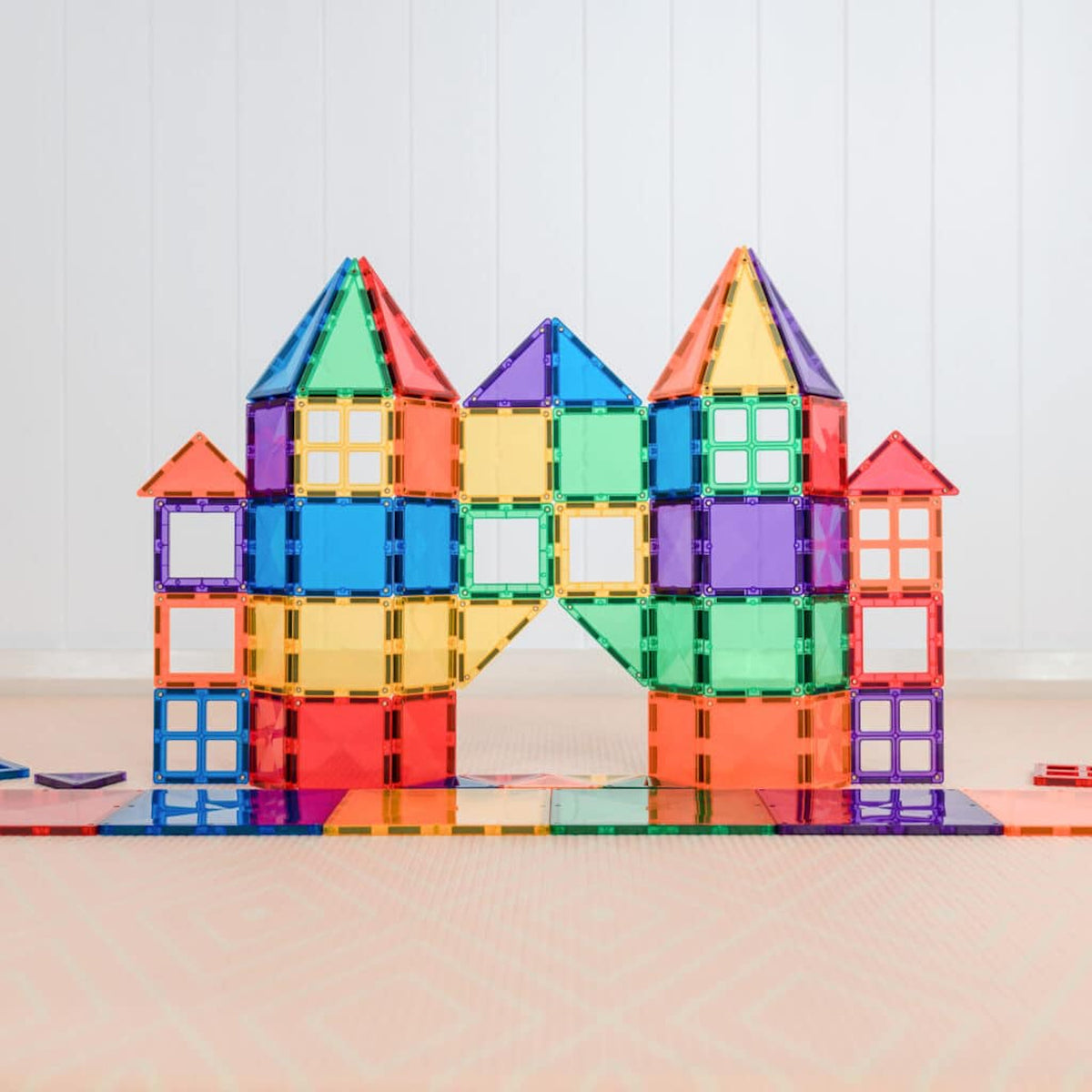 CONNETIX Magnetic Tiles RAINBOW Starter Pack 60 pcs.