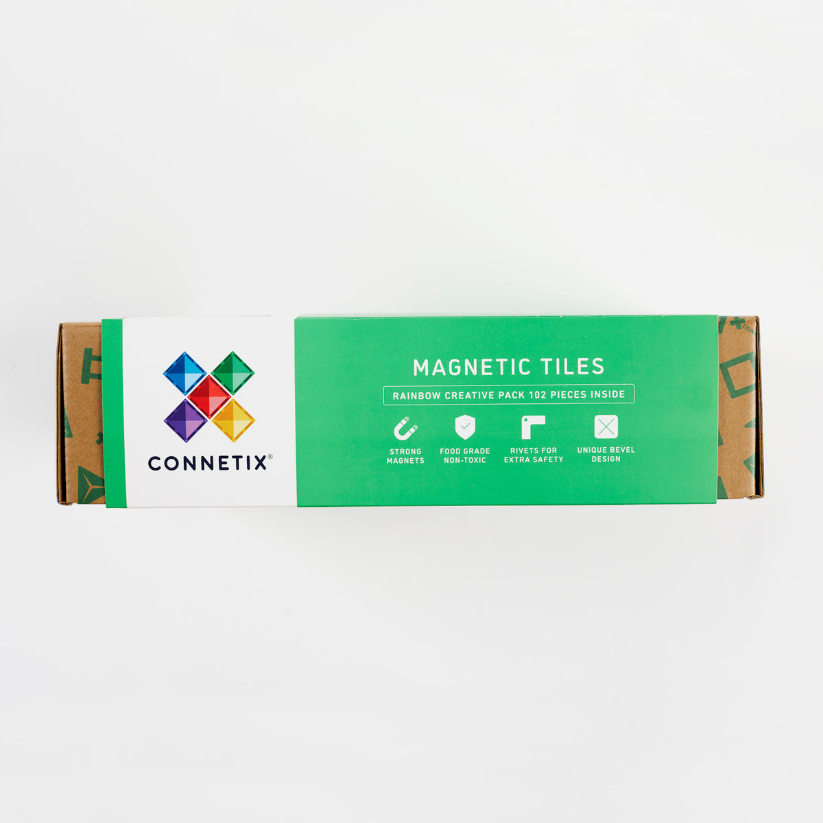CONNETIX Magnetic Tiles RAINBOW Creative Pack 102 pcs.