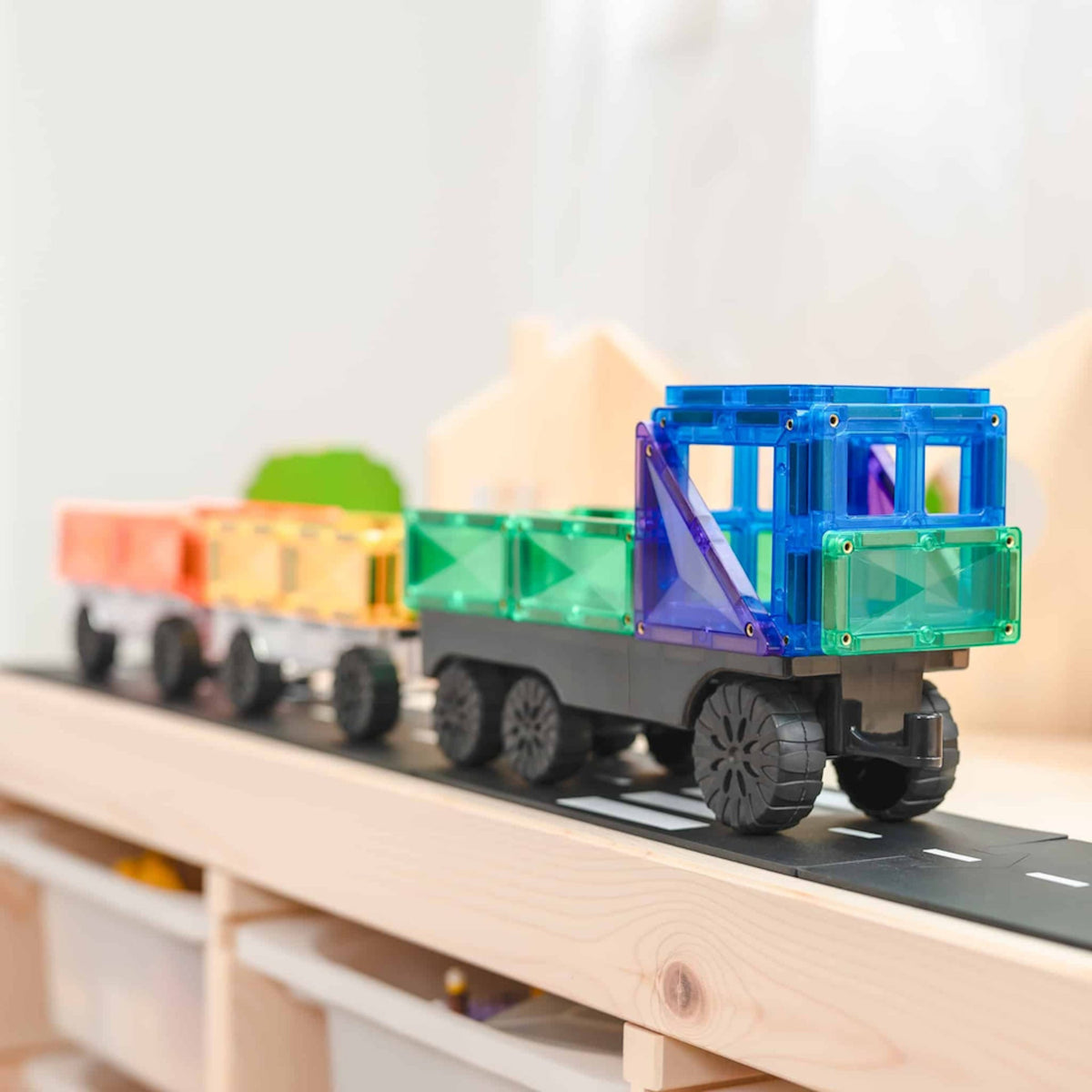 CONNETIX Magnetic Tiles RAINBOW Transport Pack 50 pcs.