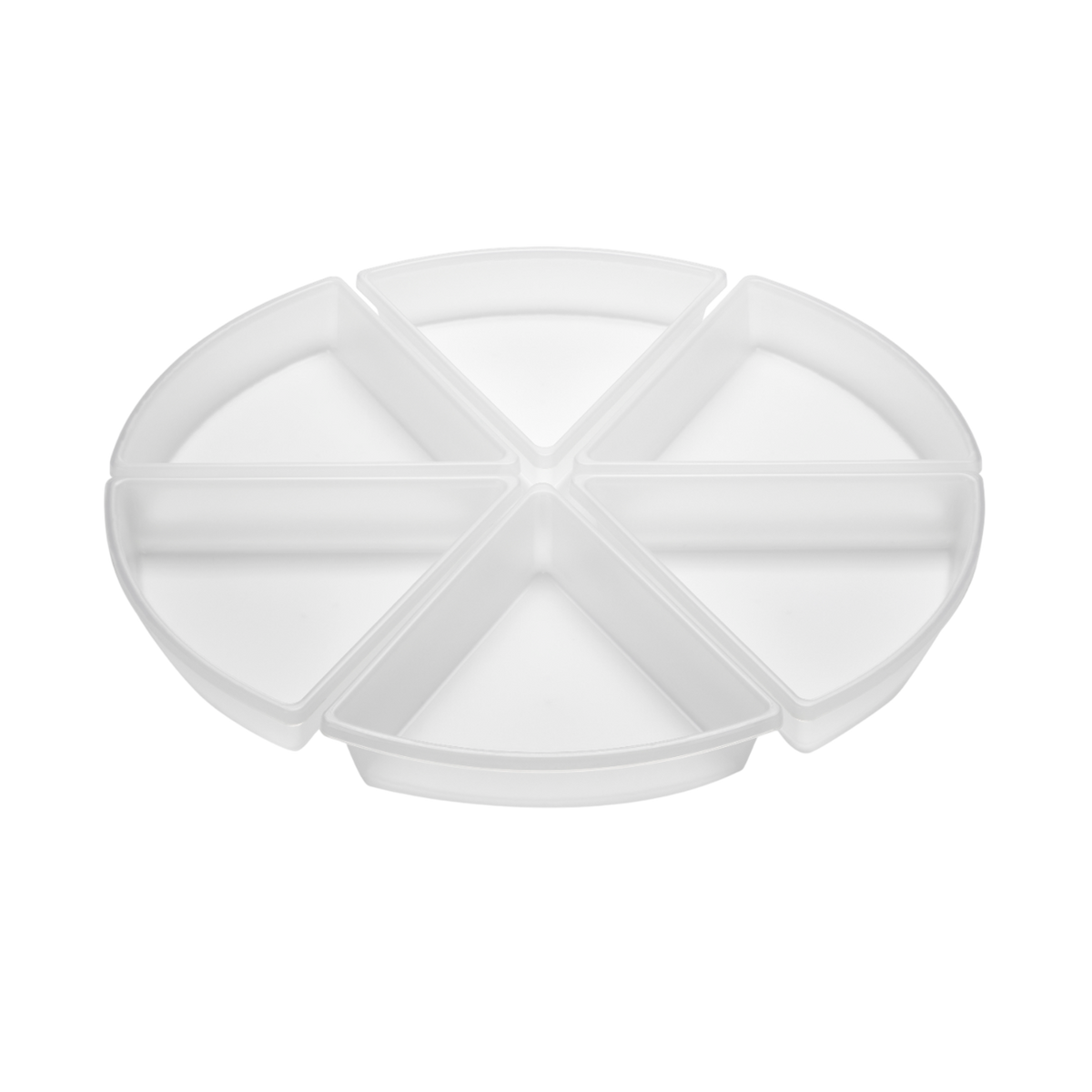 Semi-translucent white trays made from smooth and durable polypropylene, designed to fit inside Sensory Mood Discovery Table or used in free play on a table or floor.