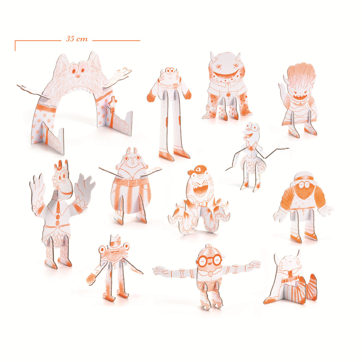 Djeco Colour Assemble Play - Team Monsters
