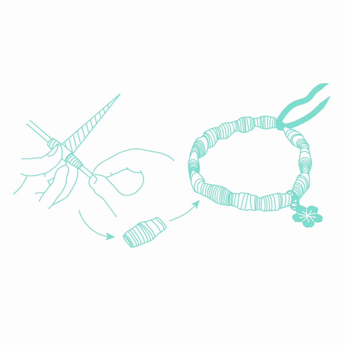 Djeco DIY Bracelet - Stylish & Golden