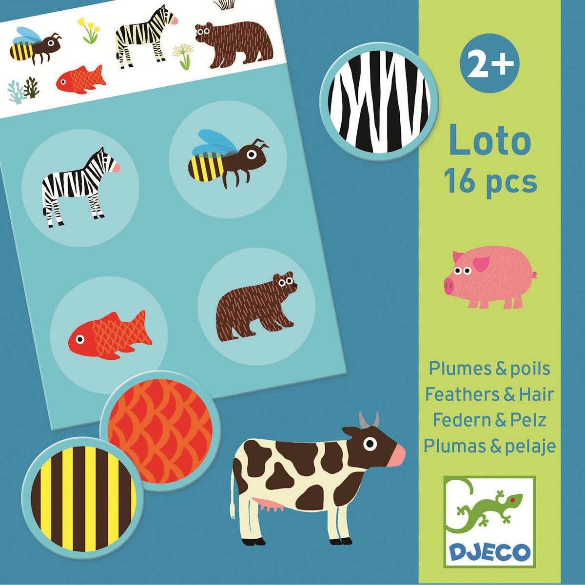 Djeco First Games - Lotto Feathers and Fur