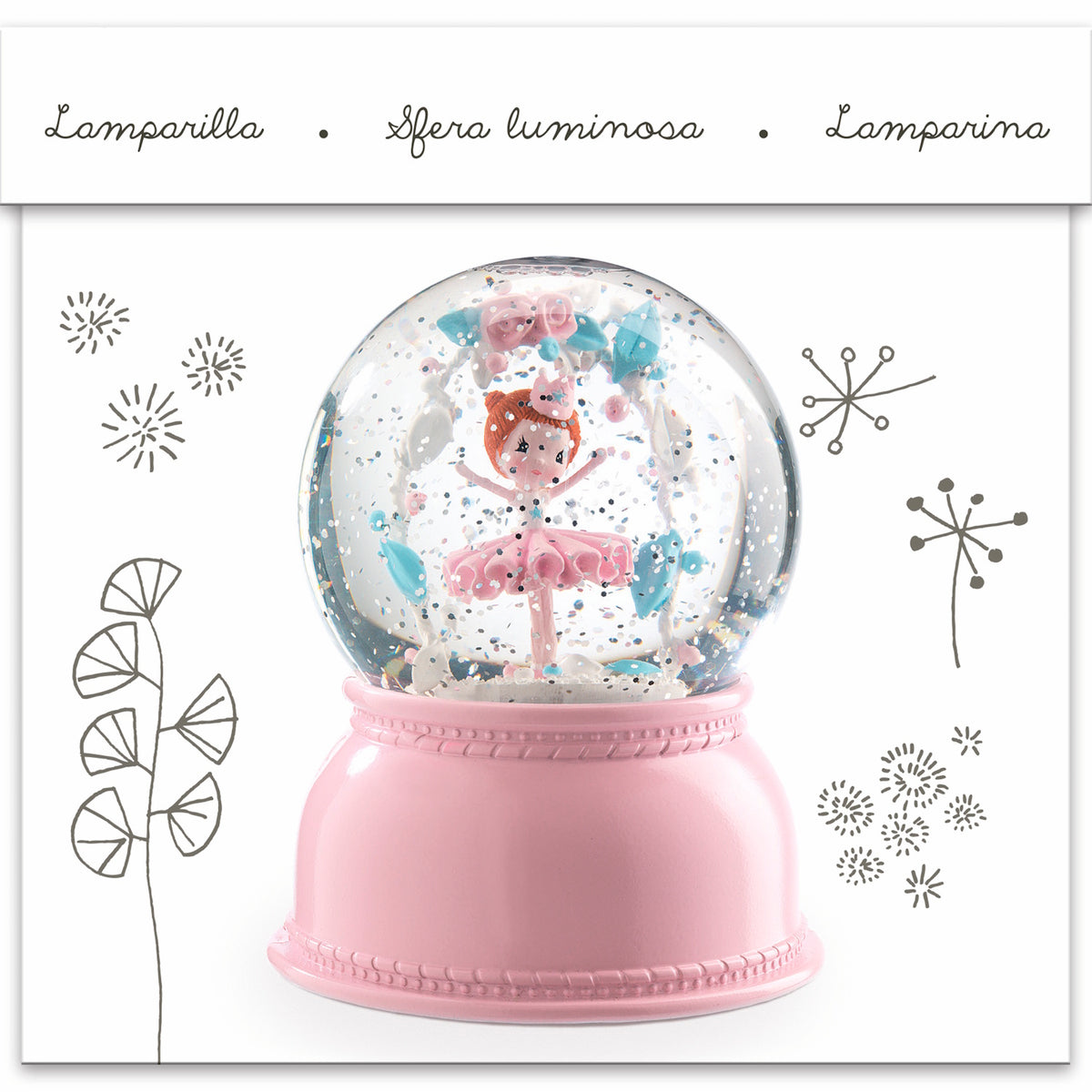 Djeco Snowglobe Night Light - Ballerina