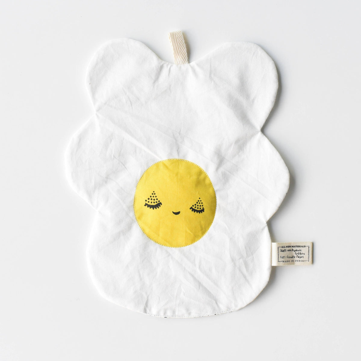 *Wonky* Egg Crinkle - Organic Fabric Baby Crinkle Paper Toy
