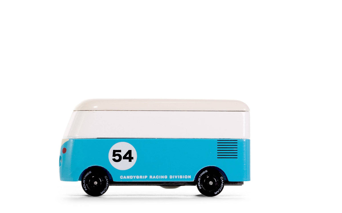 Candyvan - VW T1 Blue 54 - Wooden Diecast Toy Car Candylab