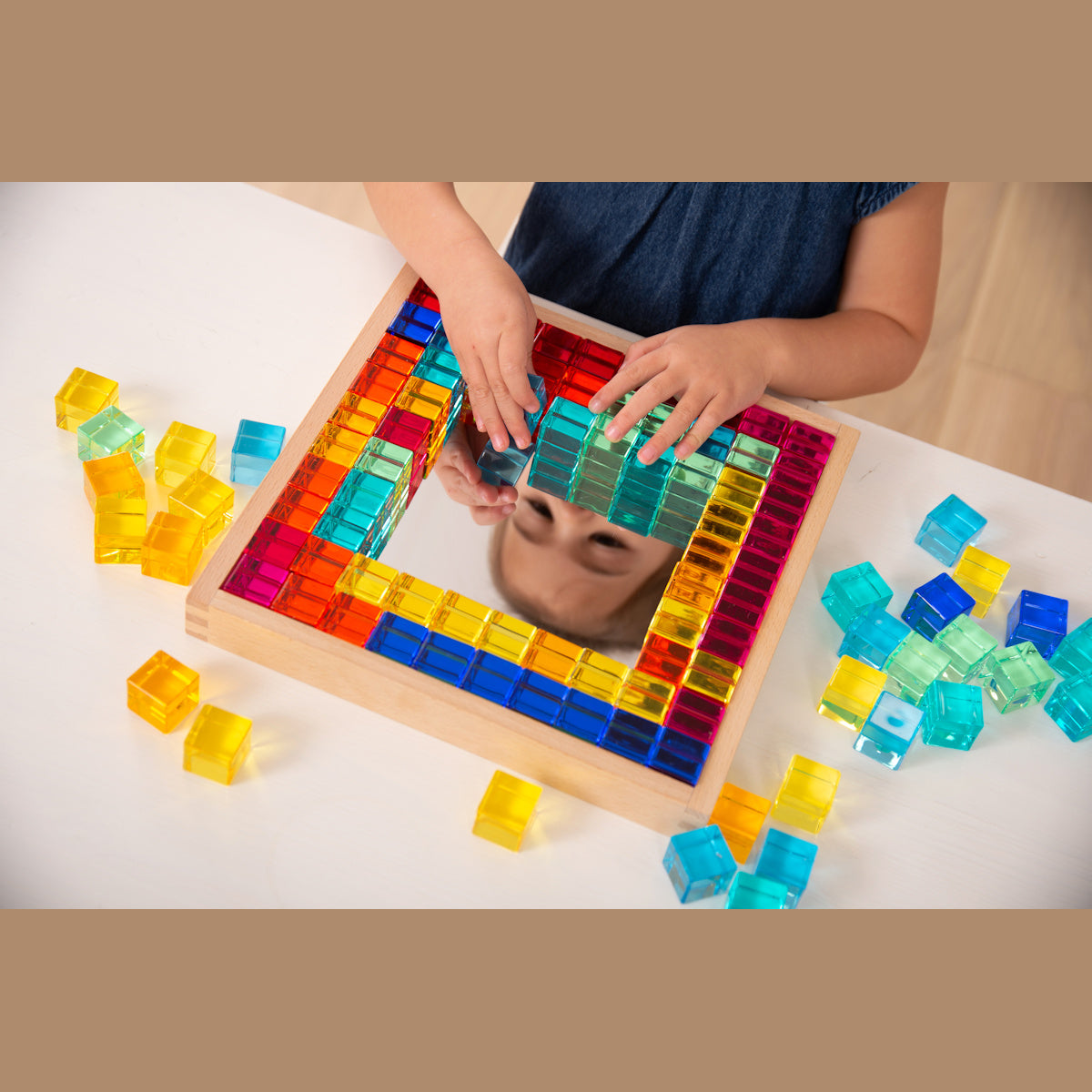 Gem Cube Mirror Tray