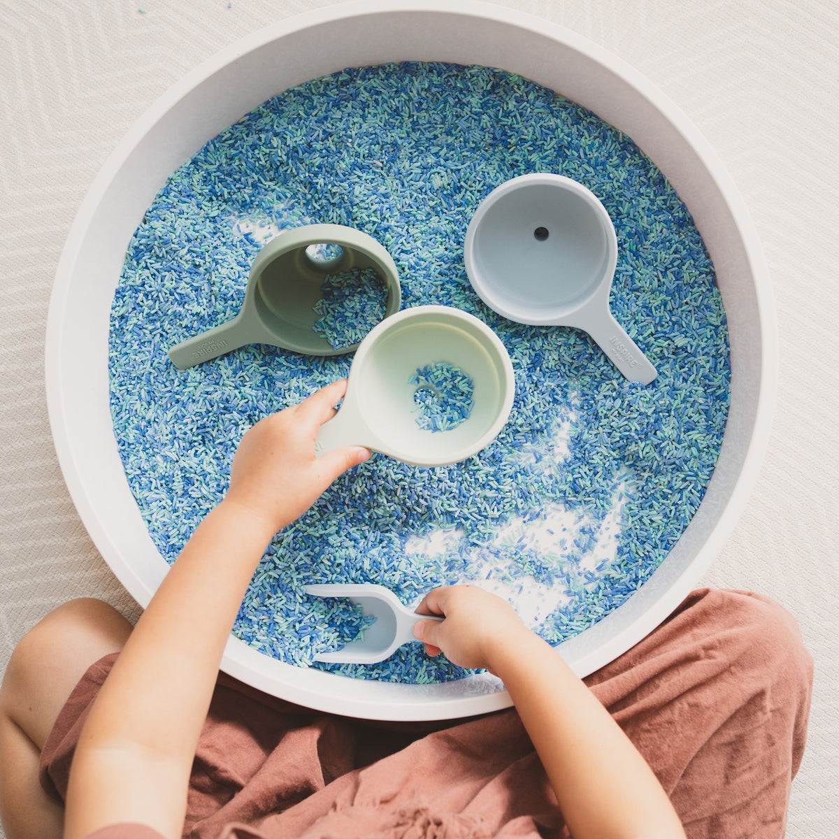 Inspire My Play Collapsible Funnel Set - Green/Blue Pastel