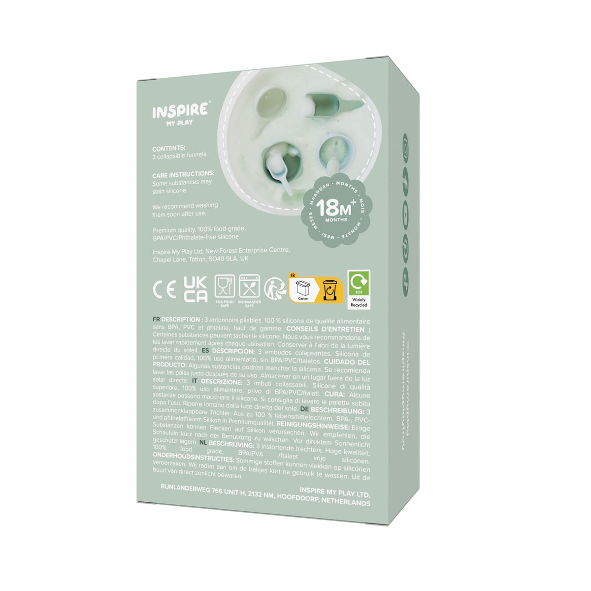 Inspire My Play Collapsible Funnel Set - Green/Blue Pastel