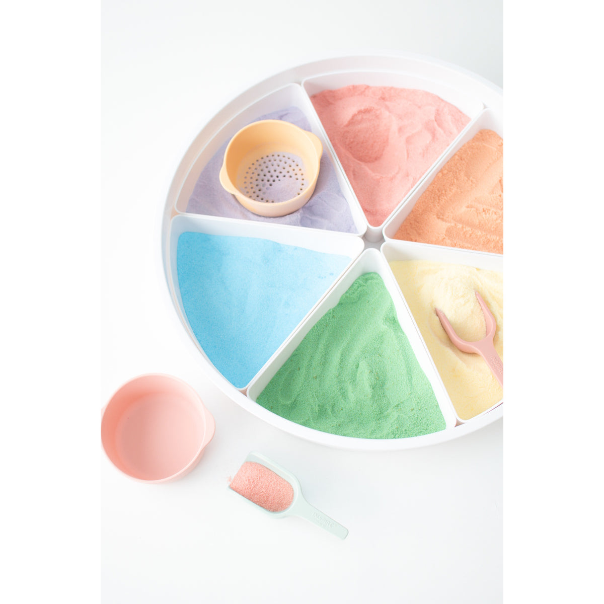 Inspire My Play Nesting Bowl Set - Coral/Yellow