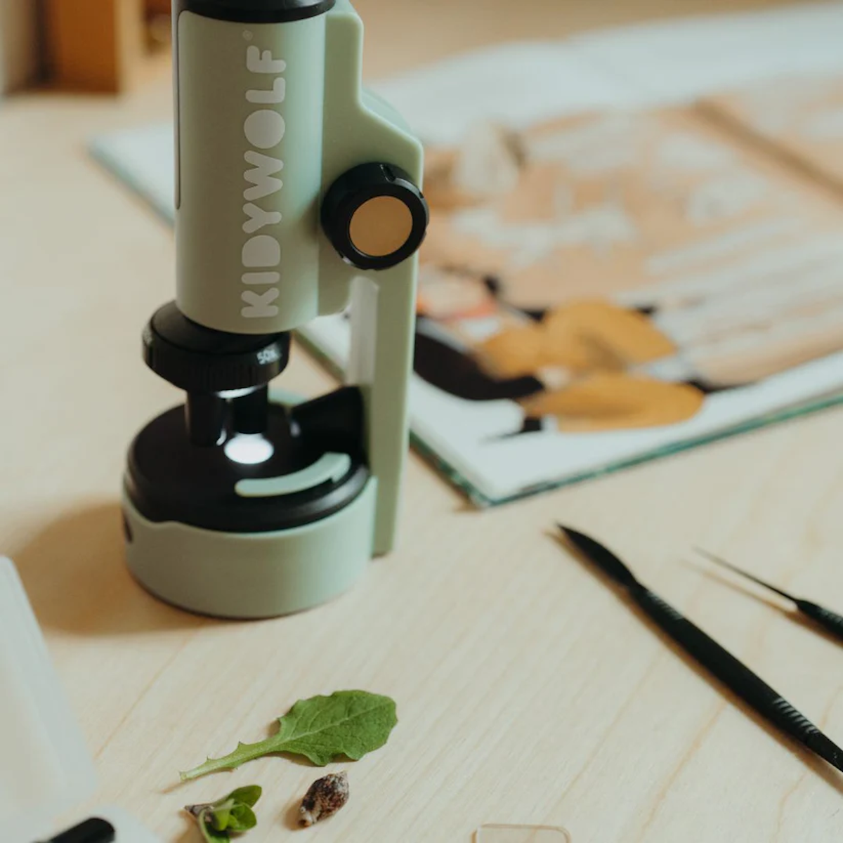 KIDYMICROSCOPE Green Portable Microscope