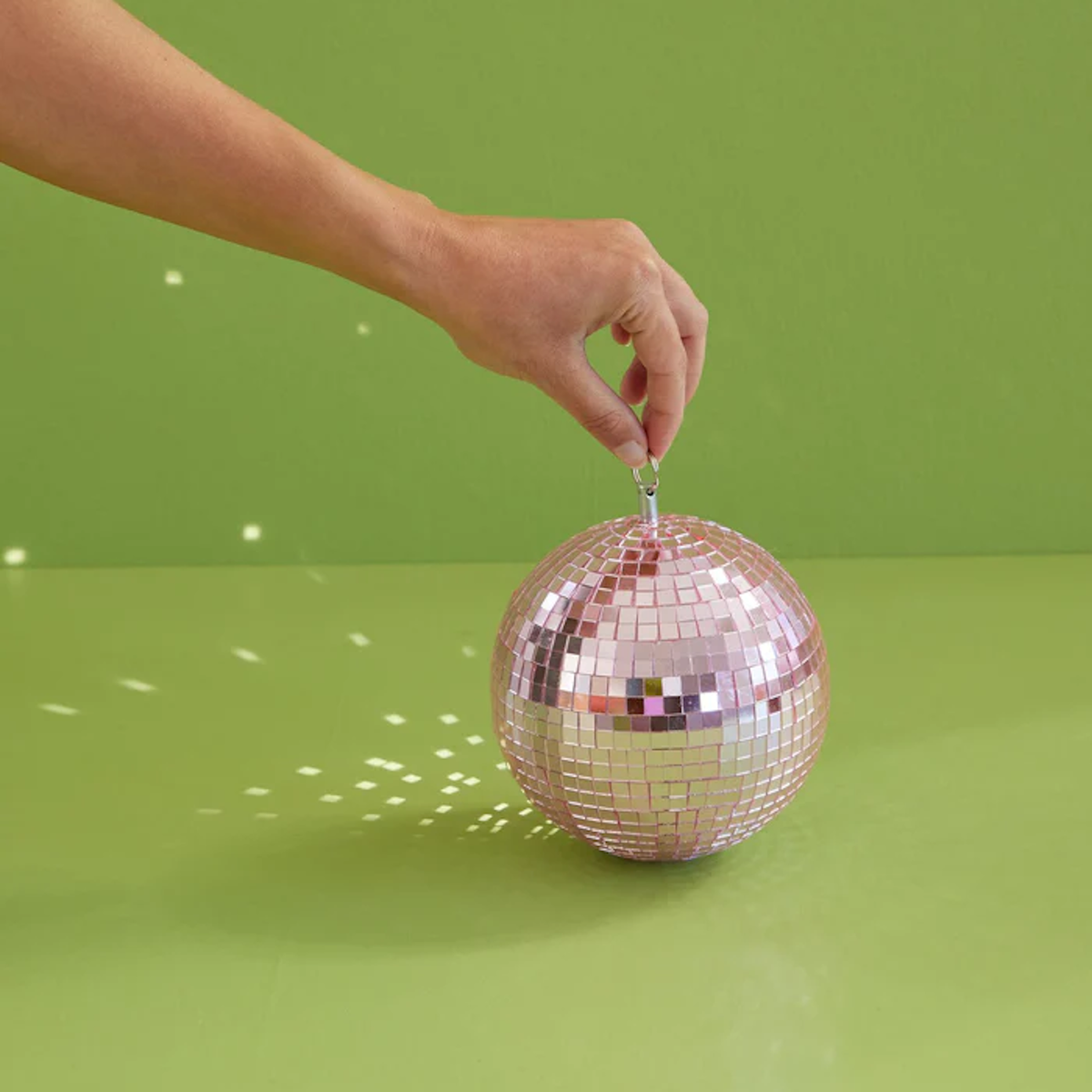 Disco Ball in Pink Medium 15cm