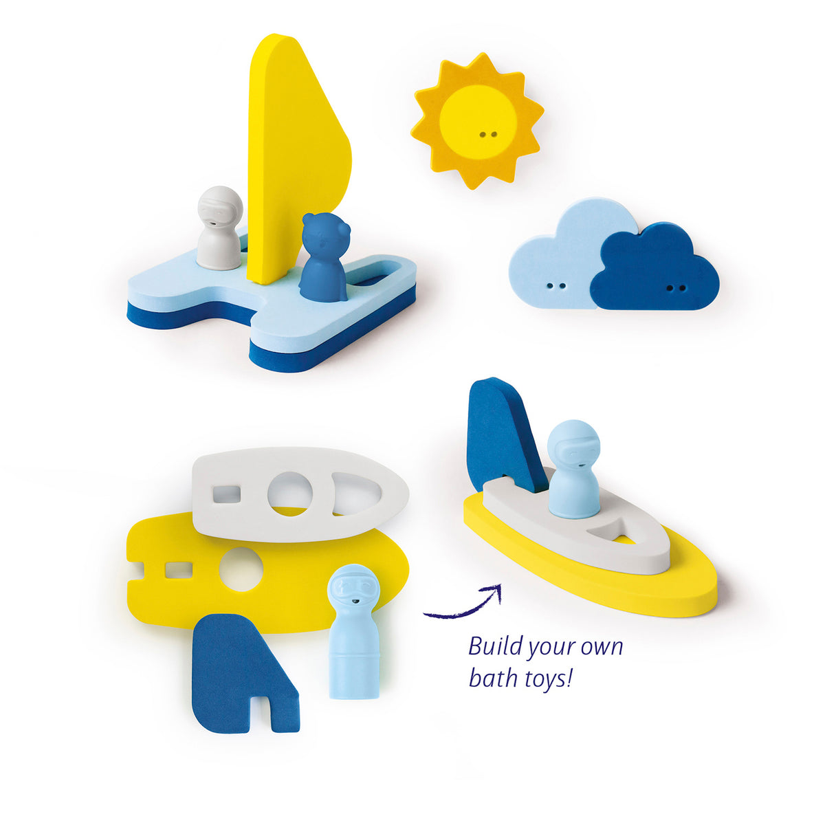 Quut Bath Toy Puzzle Friends - Sail Away