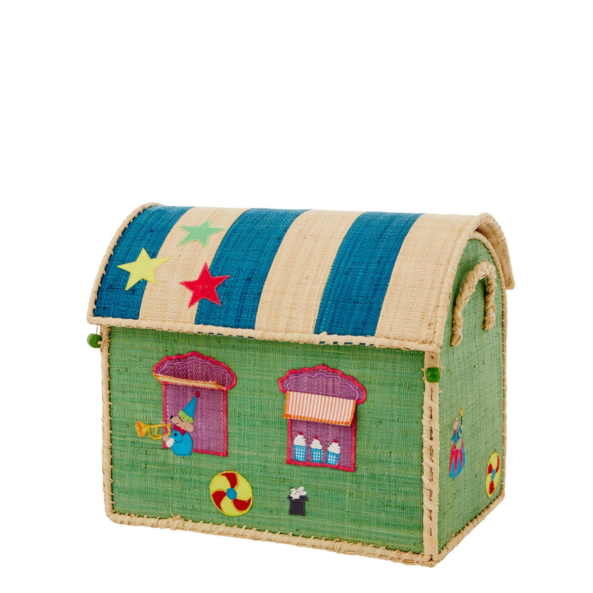 Raffia Toy Basket - Circus Set of 3