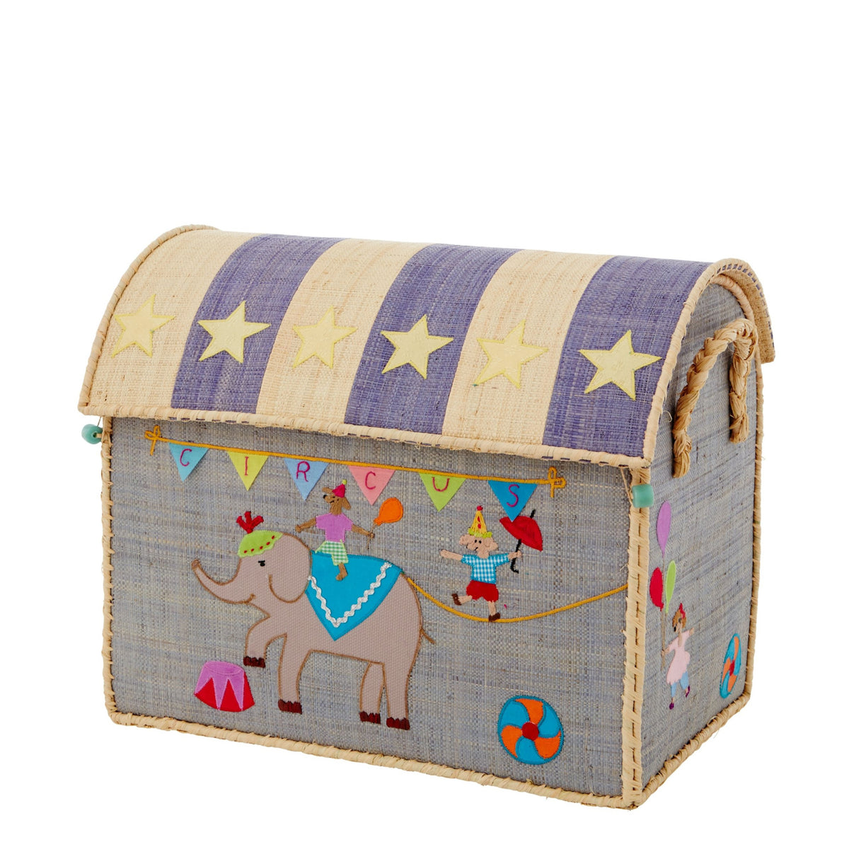Raffia Toy Basket - Circus Set of 3