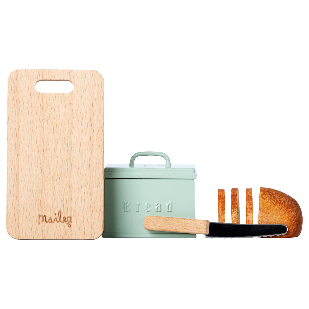 Maileg Miniature Bread Box with Cutting Board