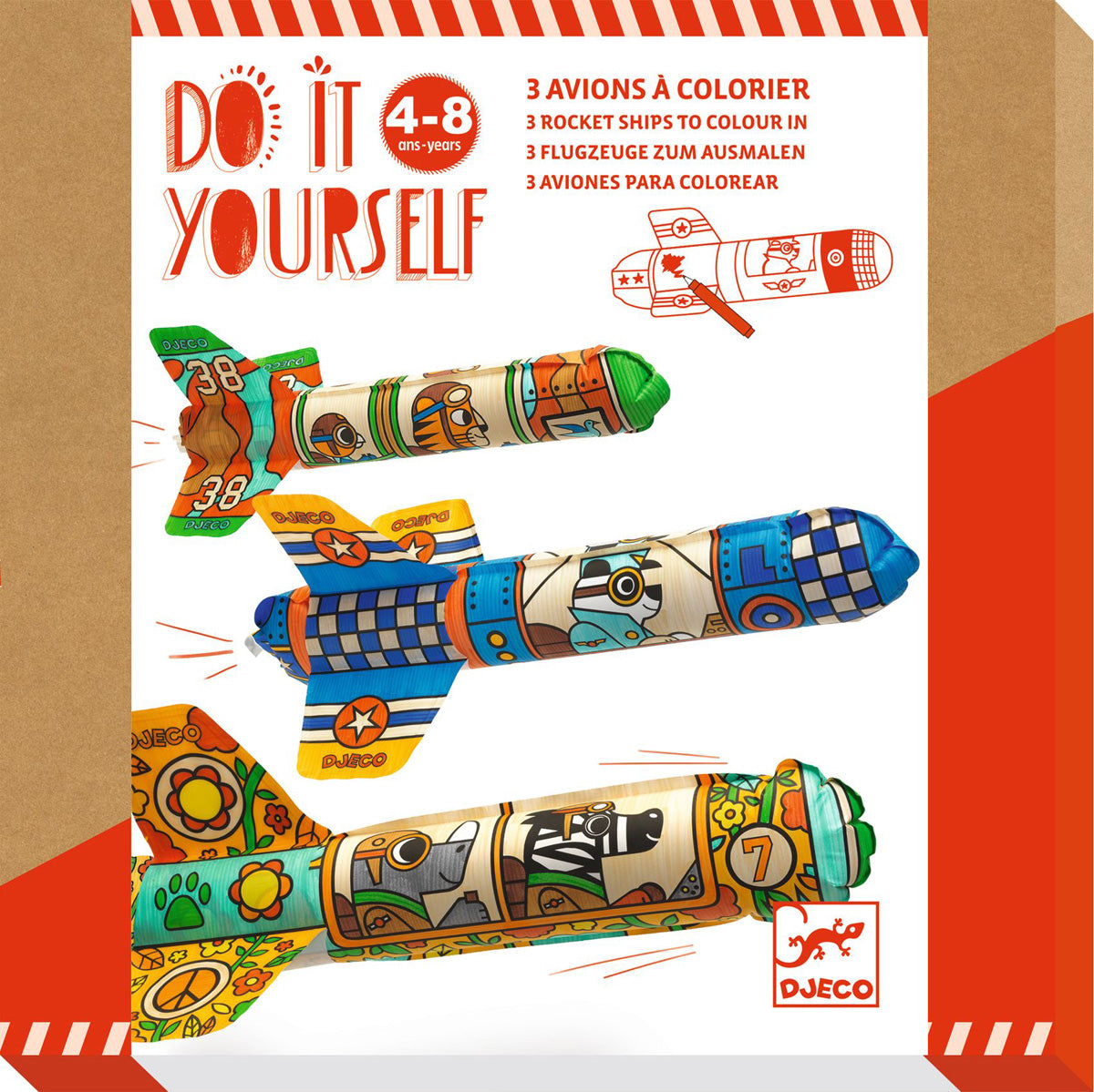 DIY Colour In Rocket Ships By Djeco