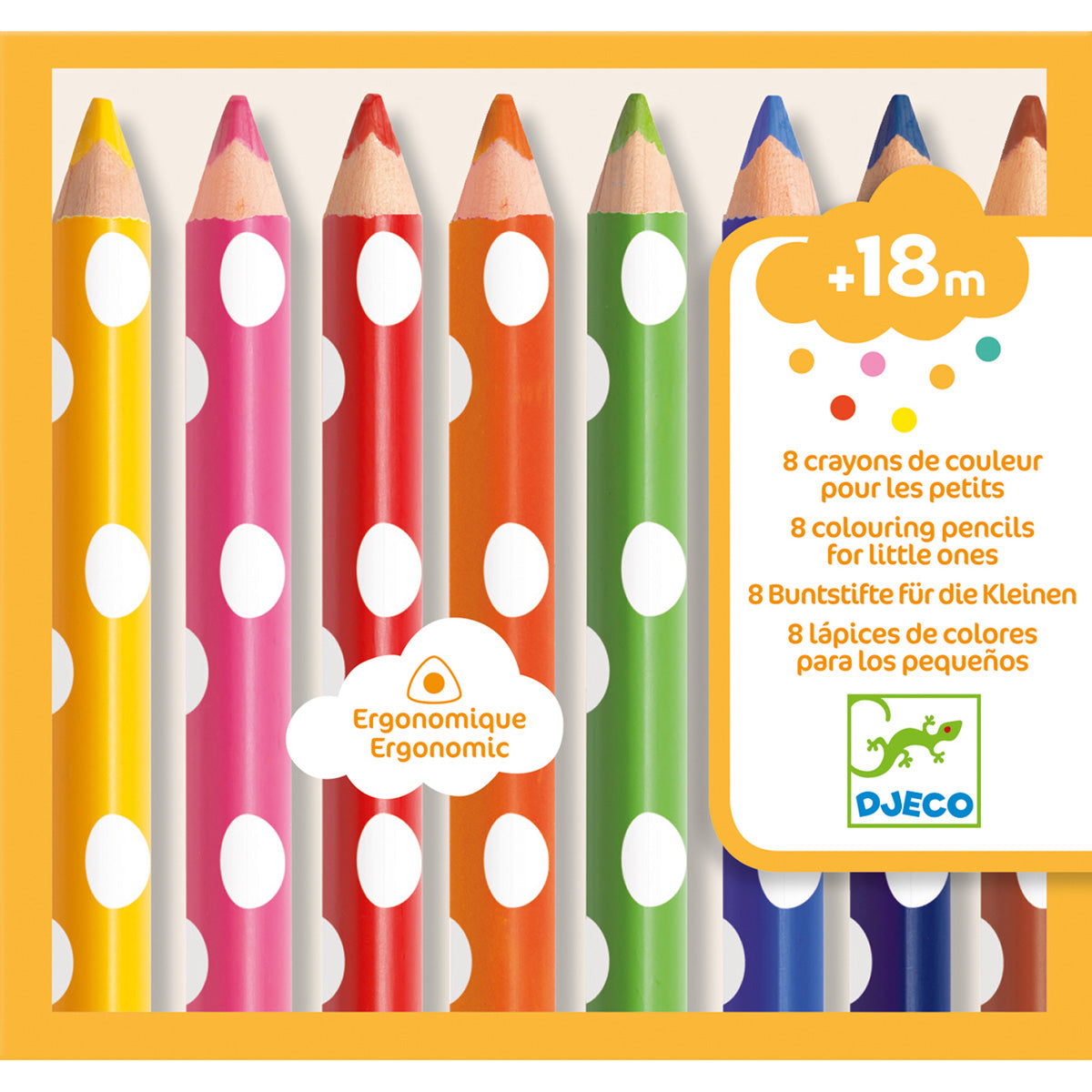 Djeco Colours - 8 First Colouring Pencils