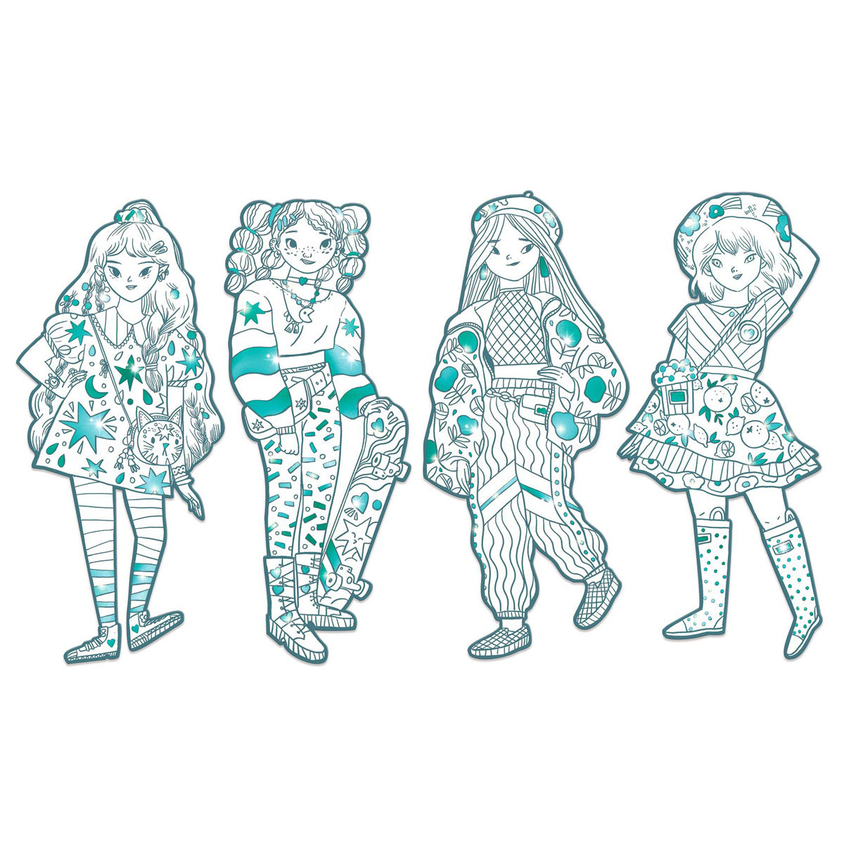 Djeco Large Colouring Angele & Friends