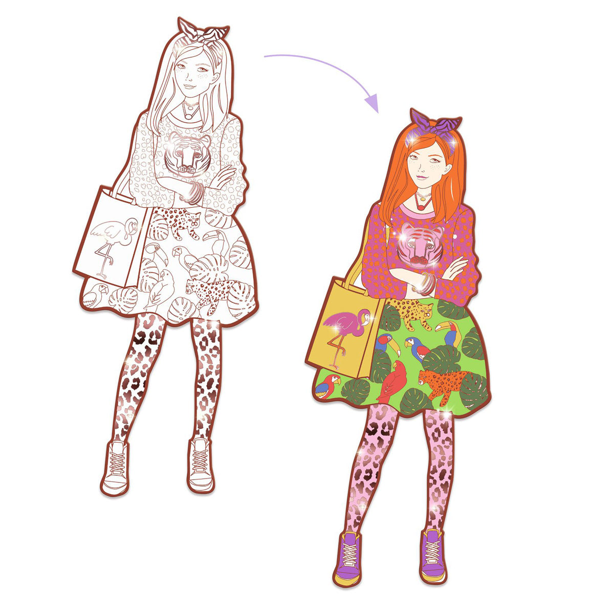 Djeco Large Colouring Nina & Friends