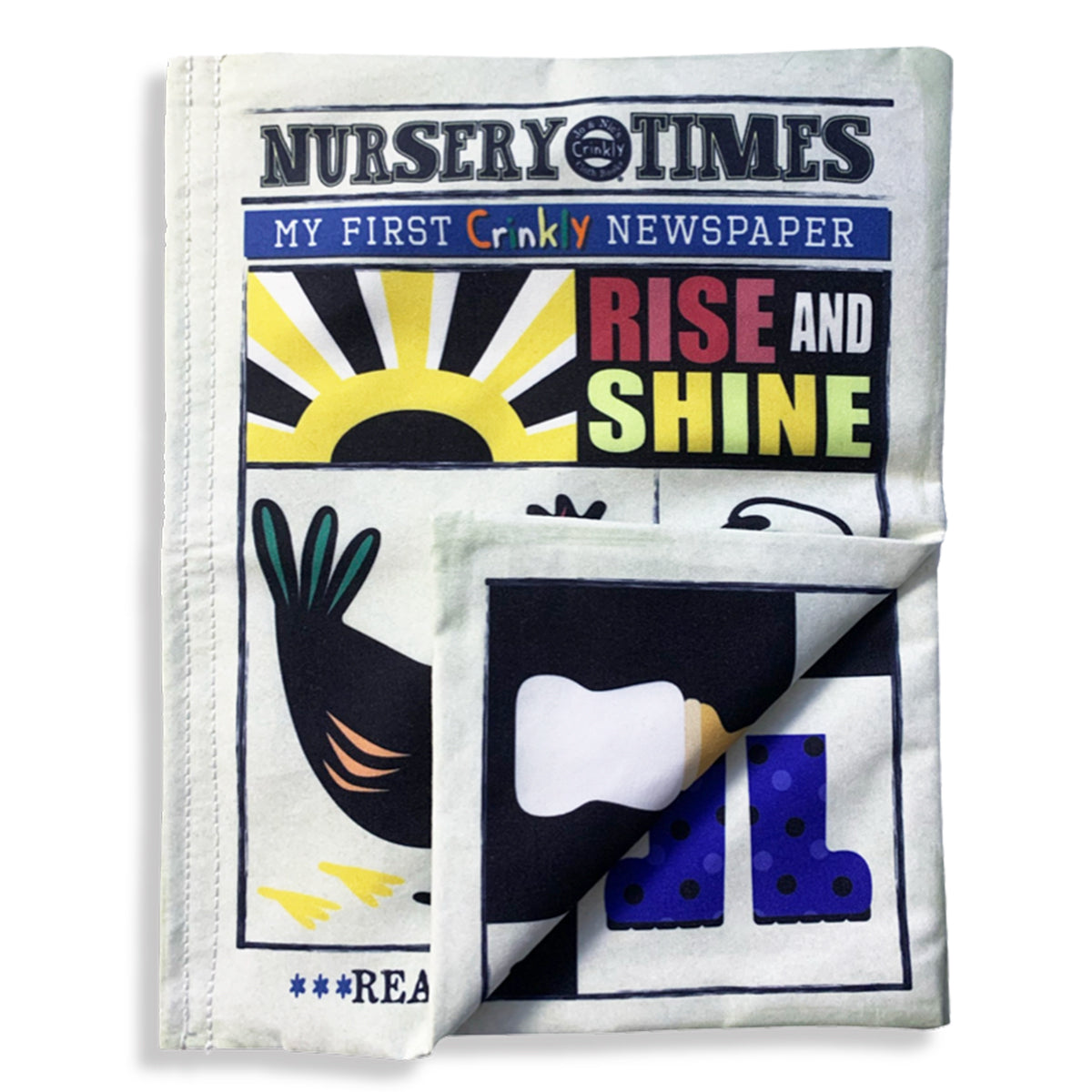 Crinkly Cloth Books Rise & Shine My Small World Toy Store