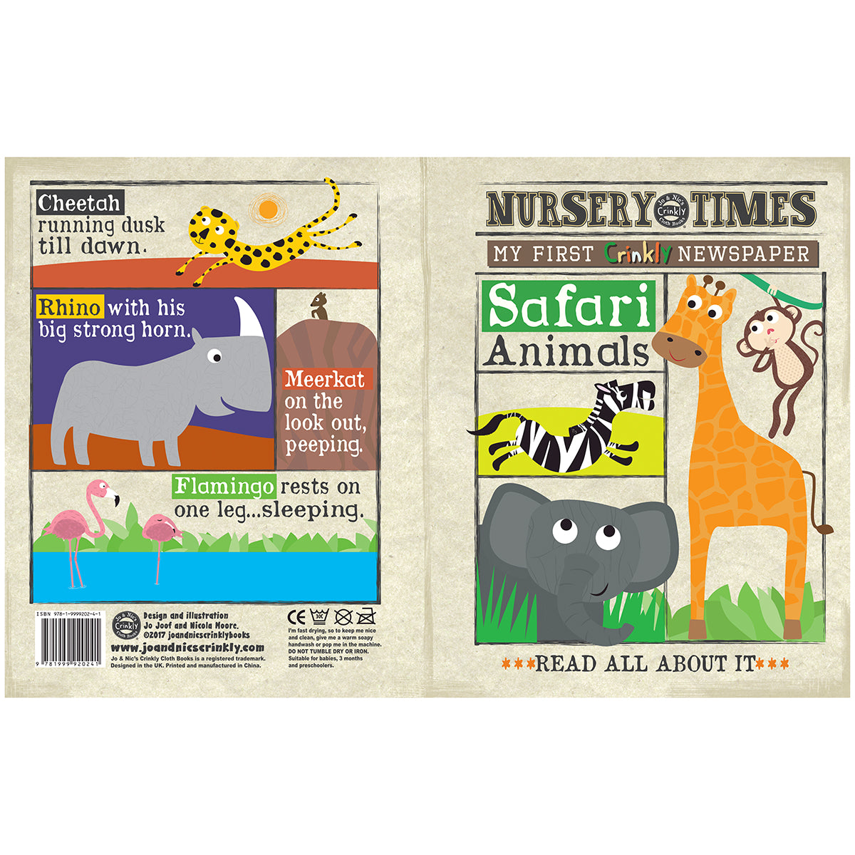 Crinkly Cloth Books - Safari