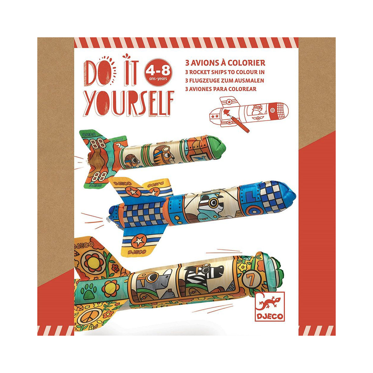DIY Colour In Rocket Ships By Djeco