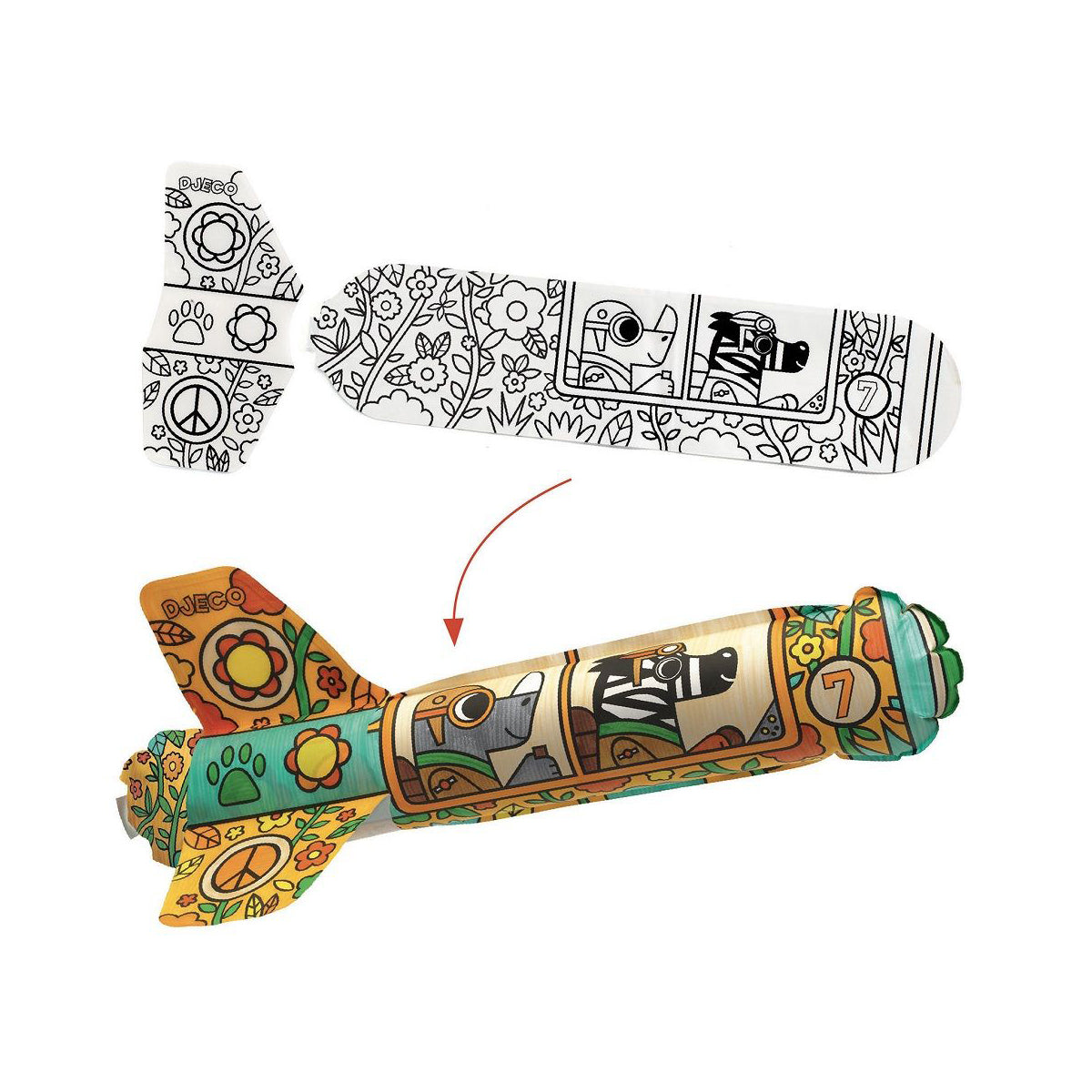 DIY Colour In Rocket Ships By Djeco