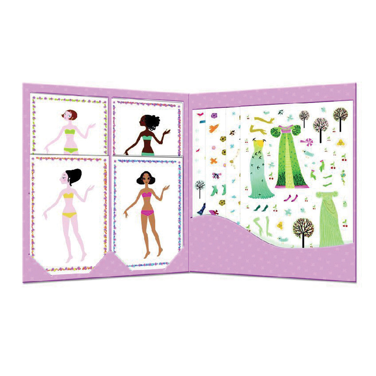 Djeco Art- Paper Dolls - Dresses through the Seasons DJ09690