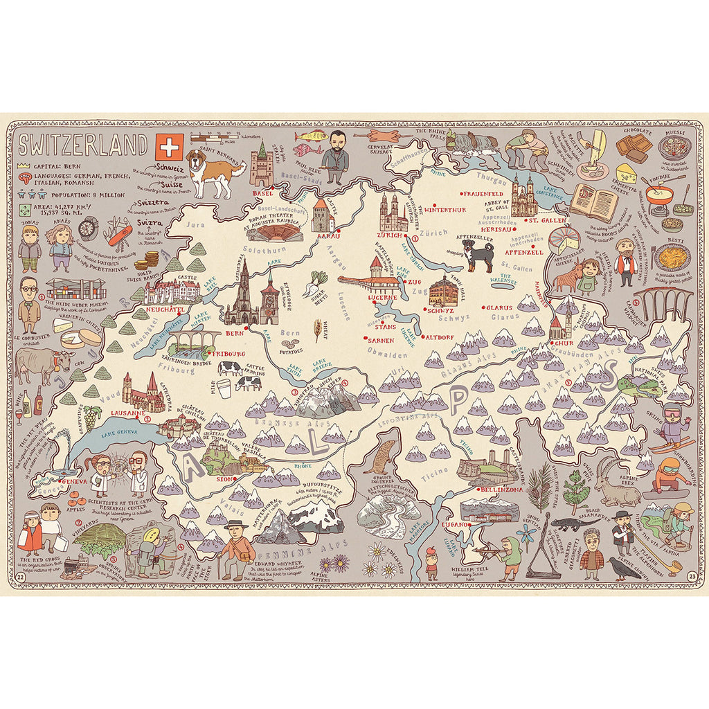 Maps Book Switzerland Map Page BOOK73011