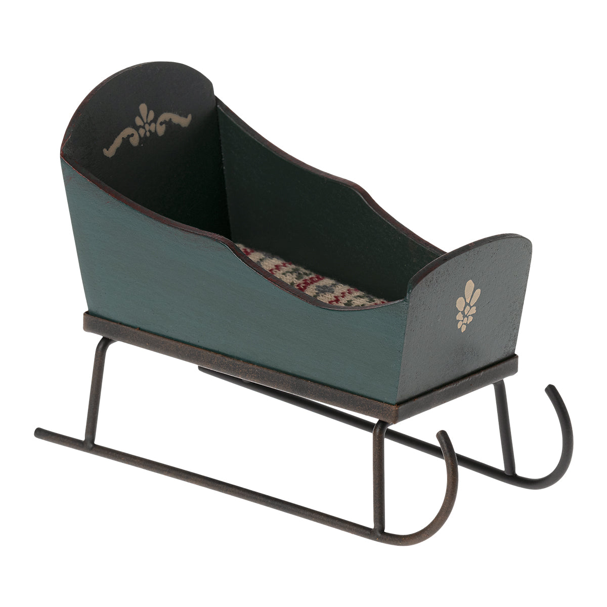 Maileg Sleigh Mouse - Green