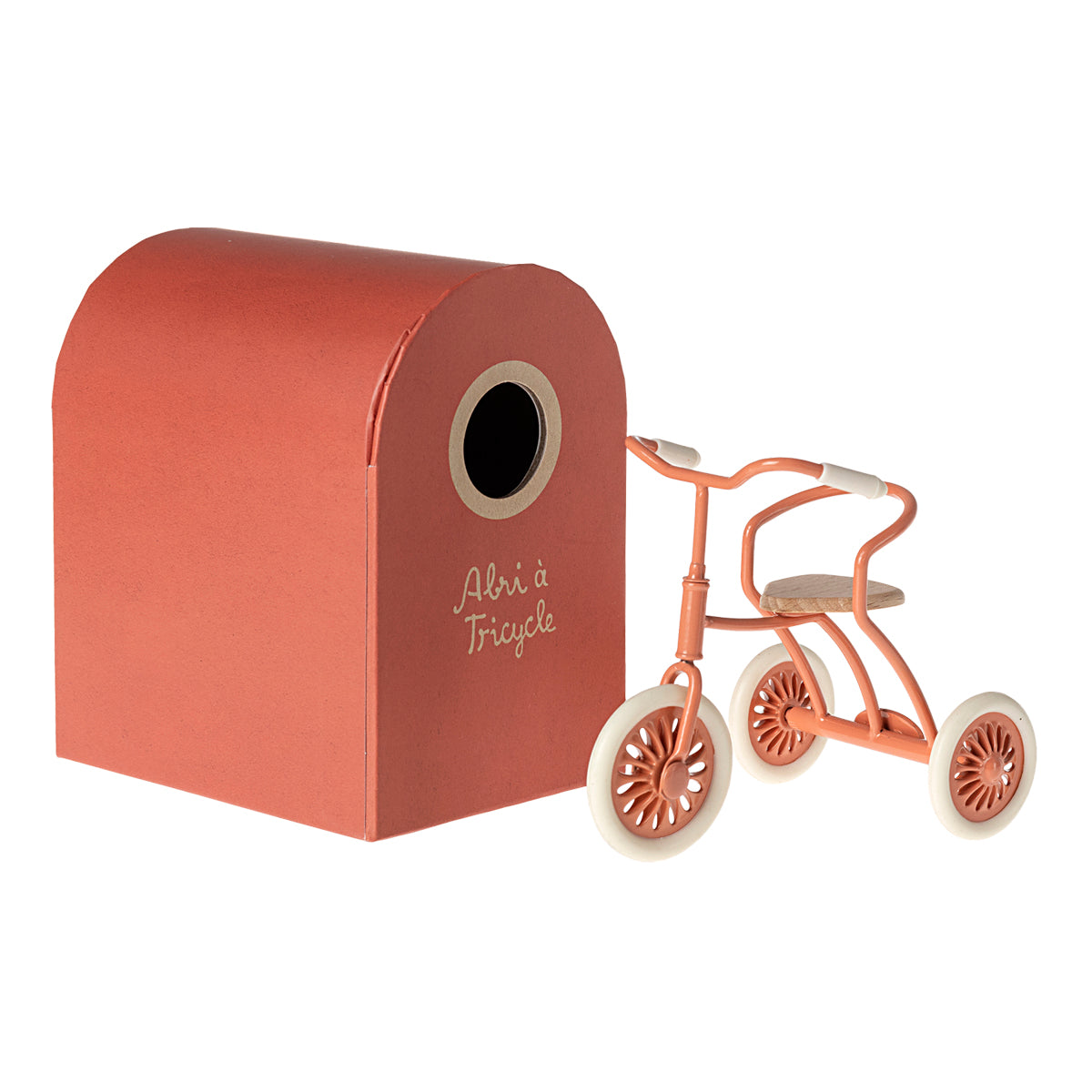 Maileg Tricycle for Mouse - Coral