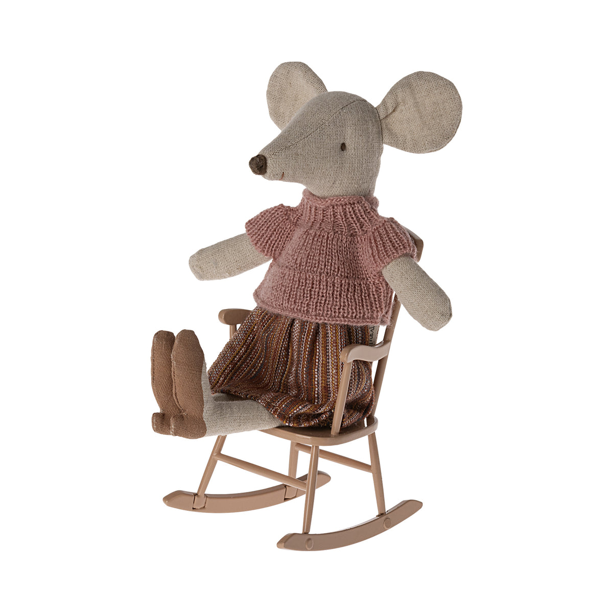 Maileg Rocking Chair for Mouse House - Dark Powder