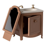 Maileg Sink dresser, Mouse - Dark Powder