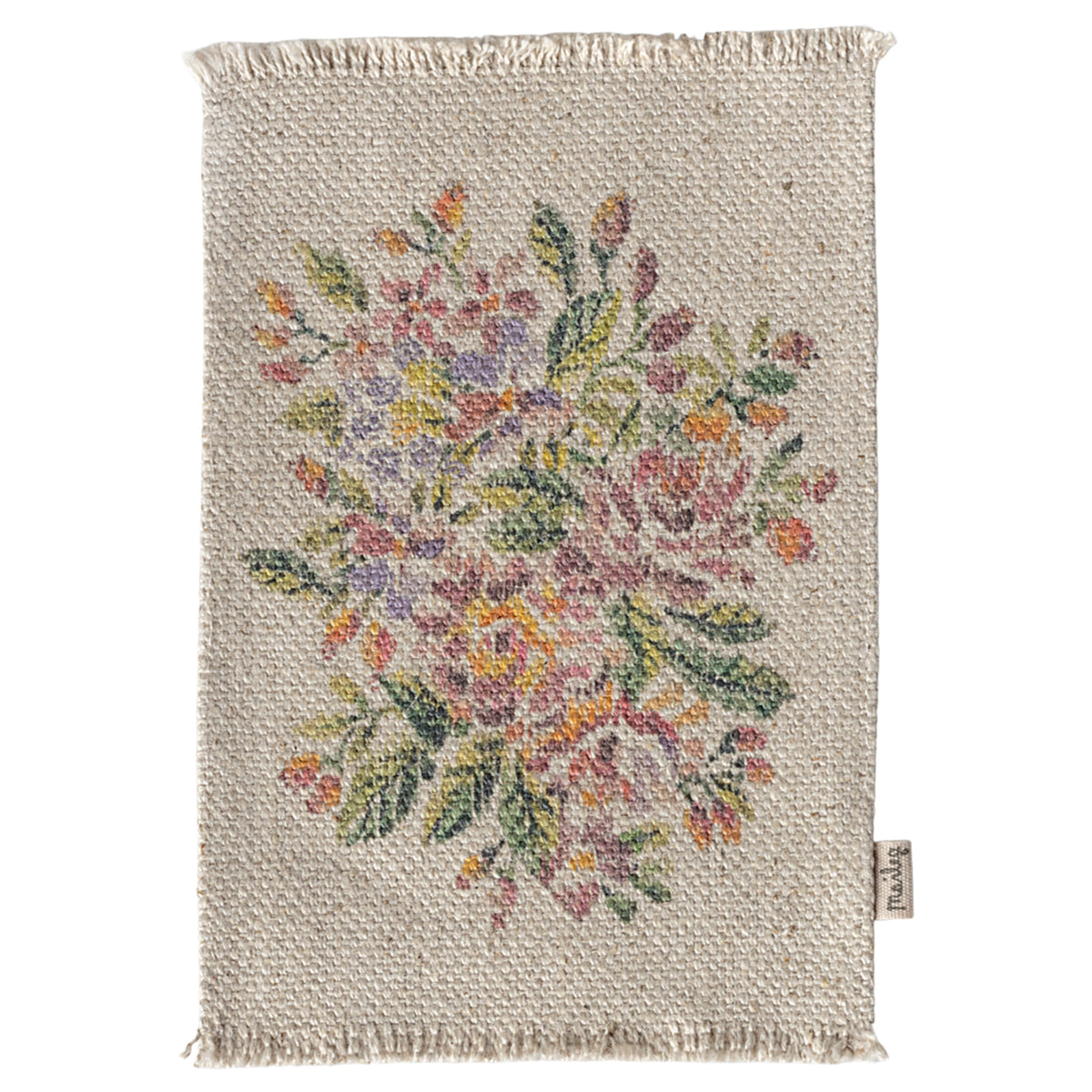 Maileg Miniature Rug - Flowers (Medium)